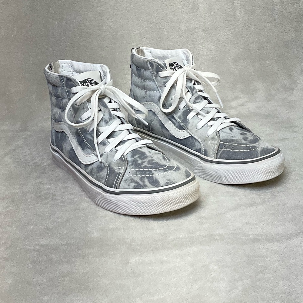 Vans Sk8-Hi High Top Canvas & Suede Tie Dye Sneakers Kids Sz 3